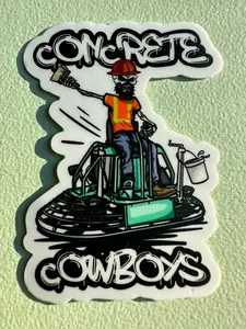 Concrete cowboys Sticker, Hard Hat Sticker, Great for hardhat Sticker, Vinyl Sticker, Bookish Sticker, Book Sticker, Laptop Sticker, Tumbler sticker, Water bottle sticker