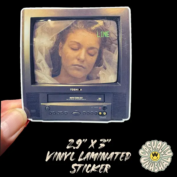 HUMAN MADE Twin Peaks Laura Palmer Retro Scrapbook Sticker - 2.9x3in Vibrant, Weather Proof Vinyl Laminated Durable Adhesive Sticker for Adult Collectibles, Crafts, Scrapbook Accessories, Durable Adhesive Stickers