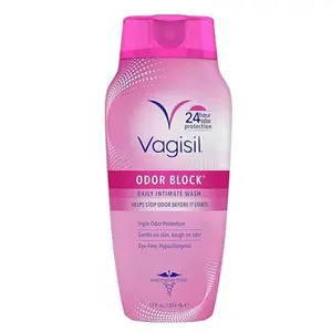 Vagisil Feminine Wash for Intimate Area Hygiene, Odor Block, Gynecologist Tested, Hypoallergenic, 12 oz, (Pack of 1)