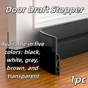 1Meters Door Draft Stopper, Door Draft Stopper for Doors, Door Draft Stopper Under Door Draft, Door Sweep for Bottom of Door, Weather Stripping Door Seal Draft Guard Blocker Noise Cold Air Insulation Soundproofing for Exterior Interior Home Improvement