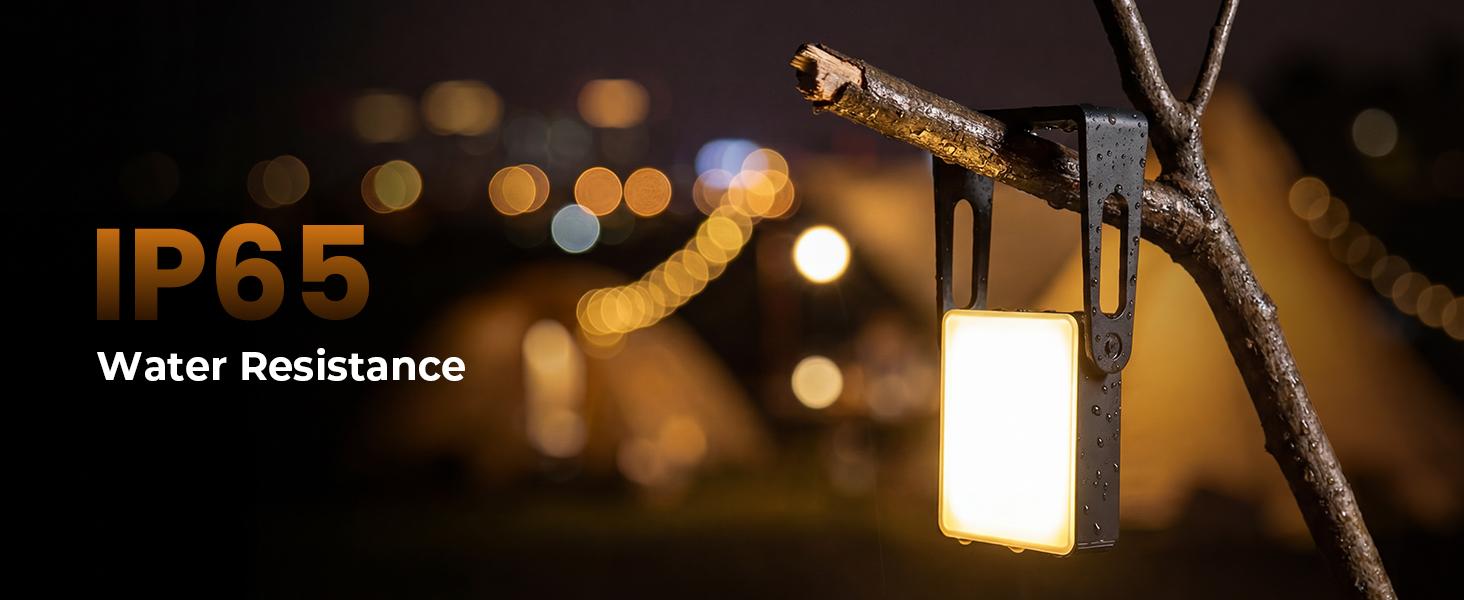 Portable LED Camping Light, 3 Modes,Rechargeable 4000mAh Dimmable Camping Lantern with 360° Rotatable Stand, 2-in-1 Flashlight Emergency Camping Lamp for Home Power Outages, Outdoor Hiking,Hurricane