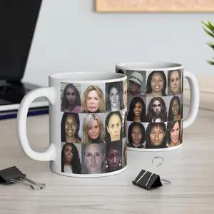 Real Housewives Mugshot Ceramic Coffee Mug Funny Fan Gift, Real Housewives Gifts Bravo Gift Themed Housewives Party