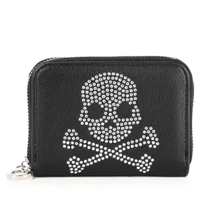 Mini Skull & Crossbone Rhinestone Wallet