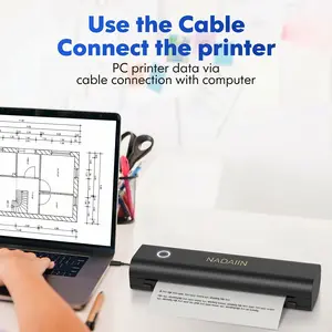 Lightweight Wireless Bluetooth Portable Thermal Copier - Tattoo Stencil Printer, Tattoo Equipment Supply, Temporary Printer Compatible with Smartphones & PCs for A4 Size Transfer Paper