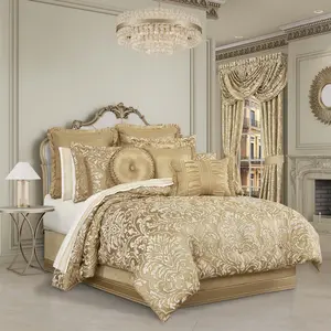 Aurelia Gold 4 Piece Comforter Set Aurelia Gold 4 Piece Comforter Set