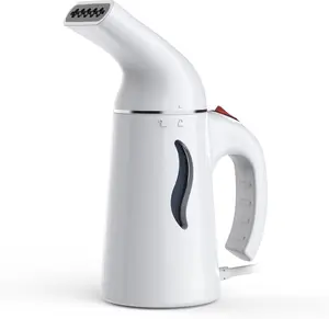Steam Portable Fabric Steamer - Handheld Travel Garment Steamer Removes Wrinkles & is Safe on All Fabrics - Fast-Heating, Lightweight, Auto Safety Shut-Off, & Long Cord (White)