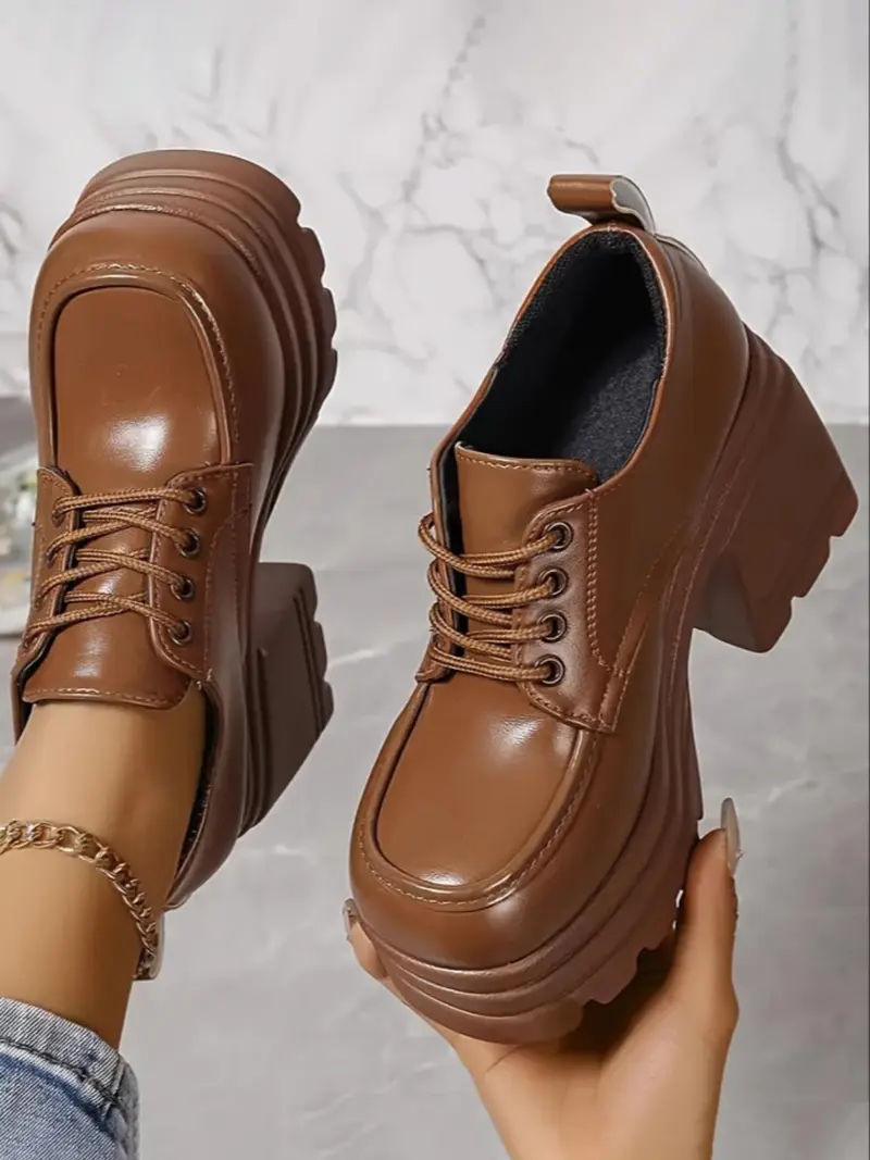 brown platforms - TikTok Shop