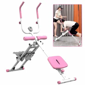 [Fahuac] 2-in-1 Stair Stepper Machine – Adjustable Length, LCD Display, 300 lbs Capacity – Steel Frame – For Home Use