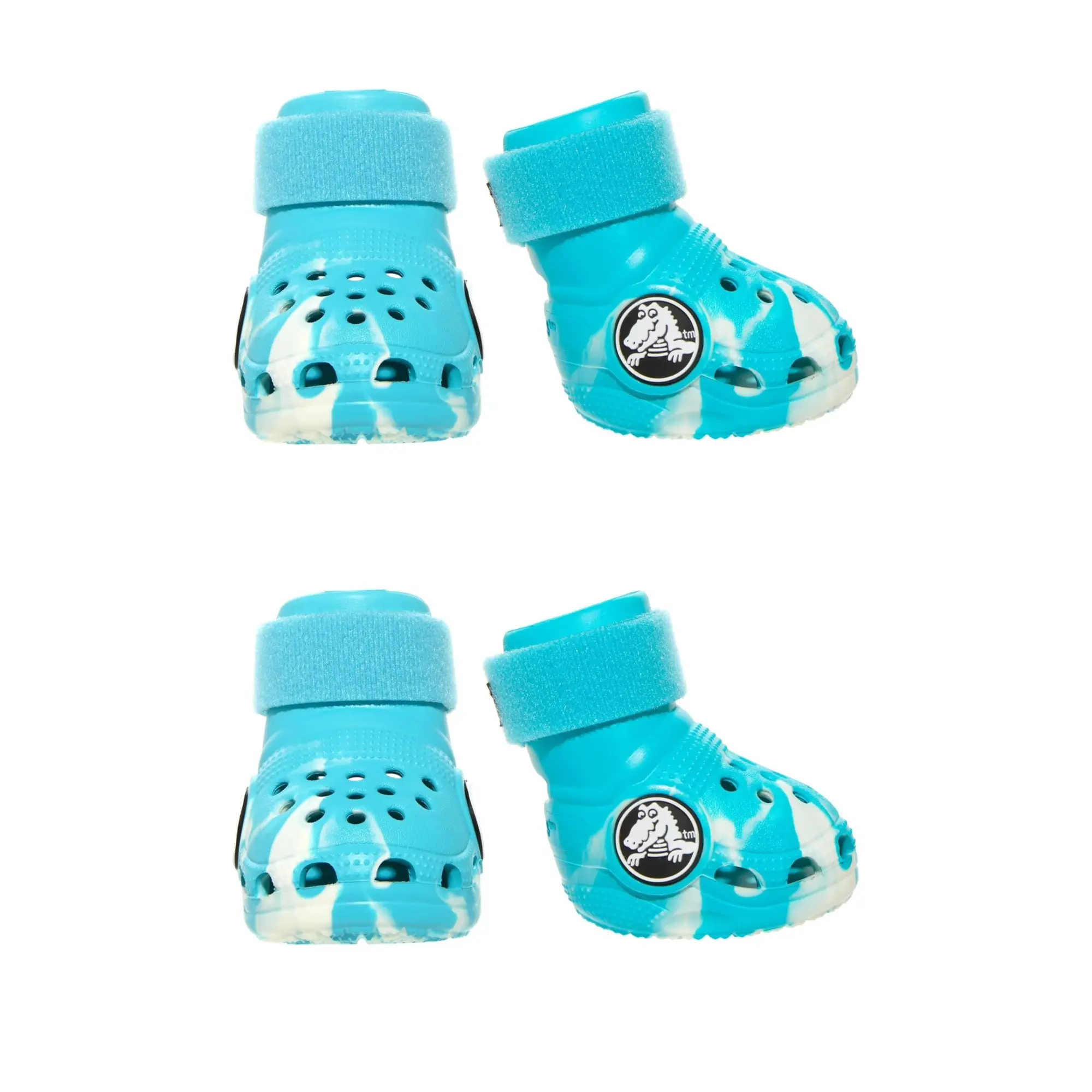 BarkBox - Crocs Dog Shoes - Each Box comes with 4 Crocs | EVA Foam with Adjustable Strap, Breathable, Glow-in-Dark