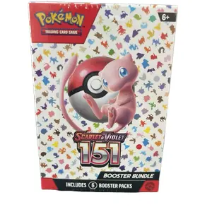 Pokémon 151 Booster Bundle - Includes 6 Booster Packs, Features Charisma & Violet Design, Perfect for Collectors and Fans