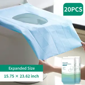 20 Pack Toilet Seat Covers Disposable, Individually Wrapped for Travel, Large Waterproof Potty Covers for Kids and Adults,Toddler Potty Training for Public Restroom, Airplane, Trip