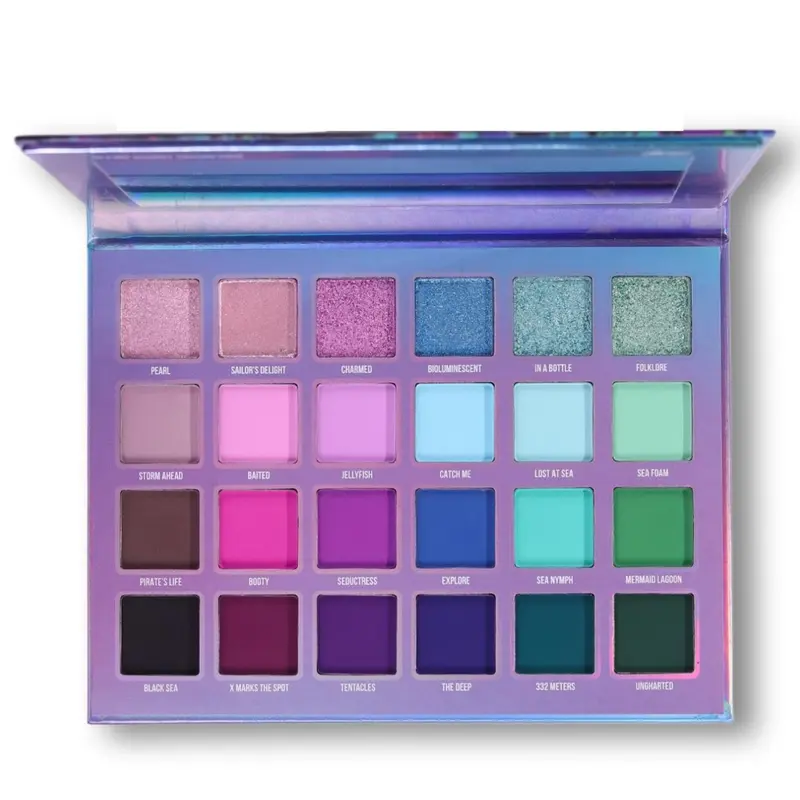 Lure - Eye And Face Palette - 24 Vibrant Shades + Magnetic Pans
