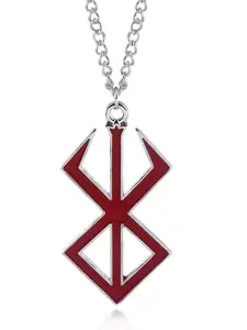 Vintage Pendant Necklace, Street Trend Cross Chain Design Alloy Charm Necklace, Fashion Jewelry Accessories for Men & Women As Gift