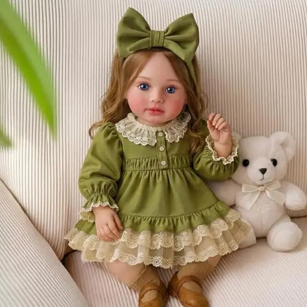 BABESIDE 20-in Lifelike Reborn Baby Doll Esme, Realistic Soft-Body Girl Doll with Accessories for Kids 3+ Pretend Play & Collectors