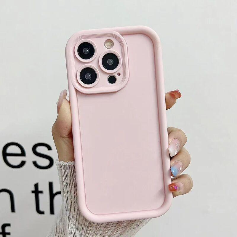 【Cute Phone Case】Dopamine Candy Color Phone Case for iPhone 17 16 15 14 13 12 11 XS Max XR X, Cute Aesthetic Matte Soft TPU Cover, Shockproof Anti-Fingerprint Anti-Slip Slim Lightweight, Full Body Protection Case for Women Girls