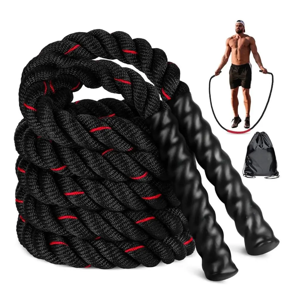 Weighted Jump Rope for Men and Women, Adult Heavy Sport Active Skipping Rope, Jumprope for Fitness,Workout Equipment, Fitness Equipment, Training Equipment for Home Gym Exercise,Improve Strength and Building Muscle，Christmas, New Year
