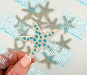 Star Fish Patch, star fish patches, ocean patches, beach patches, summer beach hat, ocean life, vacation patches, surfing patches