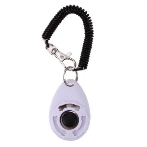 1pc Pet Trainer Pet Dog Training Dog Clicker Adjustable Sound Key Chain