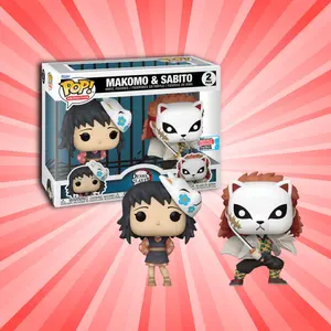 Funko Pop! Demon Slayer Makomo and Sabito 2 Pack Convention Exclusive (Melbourne 79)