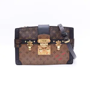 Pre-owned Louis Vuitton Coated Canvas Shoulder Bags Monogram Reverse Trunk Shoulder Bag T10399734