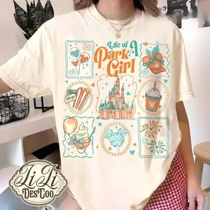 Graphic The Life Of A Girl Shirt, The Life Of A Park Girl Tee, Family Vacation, Magic Kingdom, Mouse And Friends Shirt