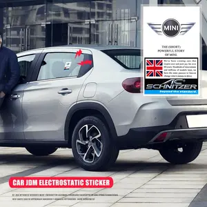 Mini Car Window Sticker Universal Jdm Rainproof Fogproof Auxiliary Front Windshield Side Window Dual Use Practical and Aesthetic Car Accessory