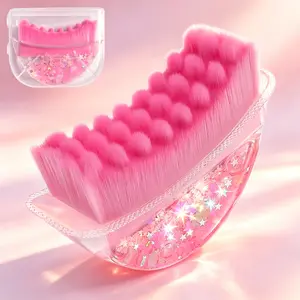 Facial Dredging Massage Brush Ergonomic Handheld Lifting Beauty Brush Portable Storage Box Skin Care Gift