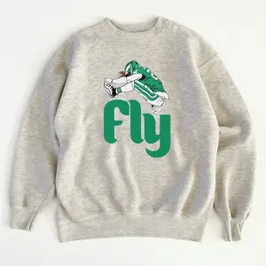 Fly Saquon Barkley Hurdle Backwards T-Shirt & Sweatshirt Unisex Crewneck Made in 100% Cotton, Design & Printed In The USA