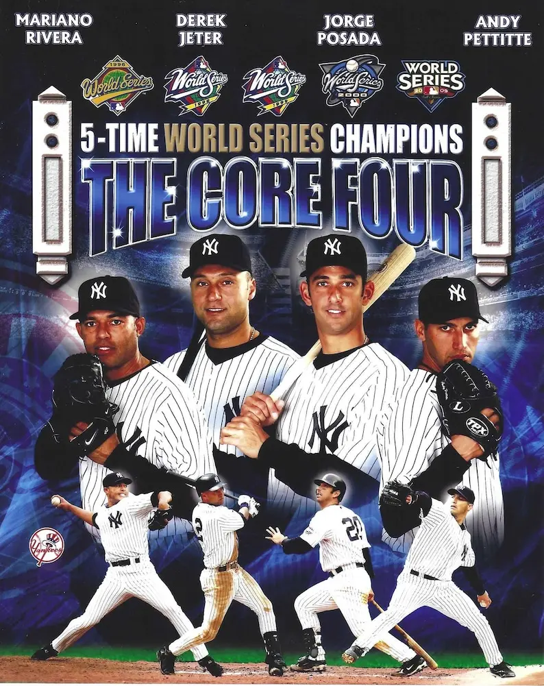 [Unframed] New York Yankees 'Core 4' Photo Poster Print