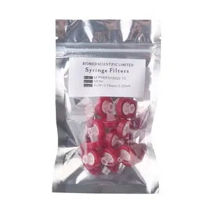 Syringe Filters PVDF 13 mm Diameter 0.22 um Pore Size Non Sterile Pack of 10 pcs