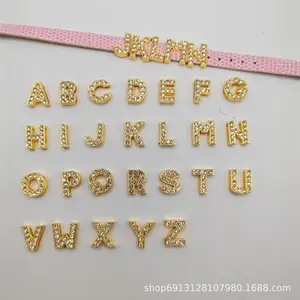 10mm Gold 26 Letter Pendant Accessories Jewelry Making Handmade Pendant Accessories