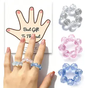 3 Pack Colored Fidget Ring Spiky Bead Sensory Finger Rings for Stress Relief Finger Anxiety Rings Calming Fidget Toys Ring Massager for Stress Reducer Office Workers