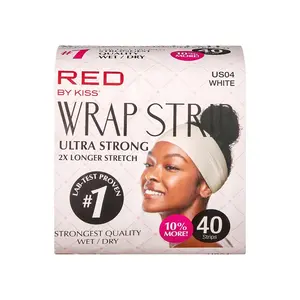 RED Wrap Strips White 3.5" Wide Carton (6 Packs)