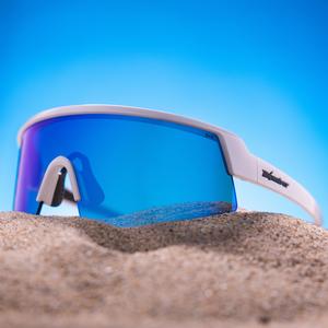 Bomber Eyewear Bomb Rippa | Men's Safety Sunglasses Unisex Wraparound Shield ANSI Z87+ Sport Wrap Lens UV Protection Polarized & Standard Job Site Outdoor Work Cycling Fishing Impact Resistant