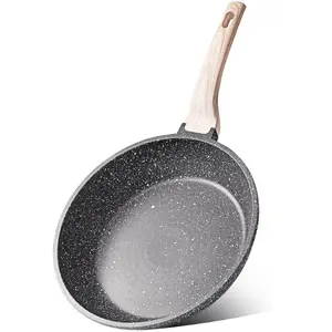 Nonstick Frying Pan Skillet,Non Stick Granite Fry Pan Omelet Pans, Stone Cookware Chef's Pan, PFOA Free, Induction Compatible(Classic Granite, 8-Inch)