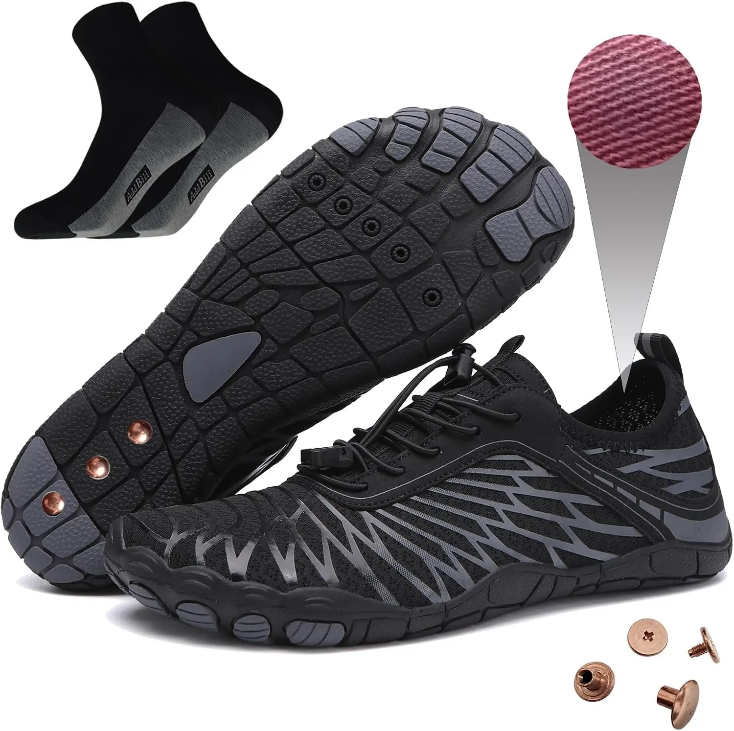 Barefoot Shoes with Copper for Effective Full-Chain Grounding