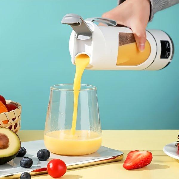 Portable USB Rechargeable Blender Juicer for Fruit Vegetable Drinks Milkshakes Easy Clean 10 to 17 oz Capacity Compact Travel Design