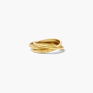 Anxi Ring On-The-Go – Elevated Fidget Ring & Anxiety Ring, 18K Gold-Plated Stainless Steel