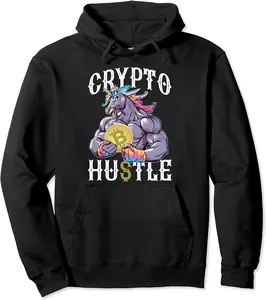 Unicorn Crypto Hustle Currency Funny Bitcoin Mining - Gift Pullover Hoodie - Nestorporas Shop 91B08XQDWY4Q