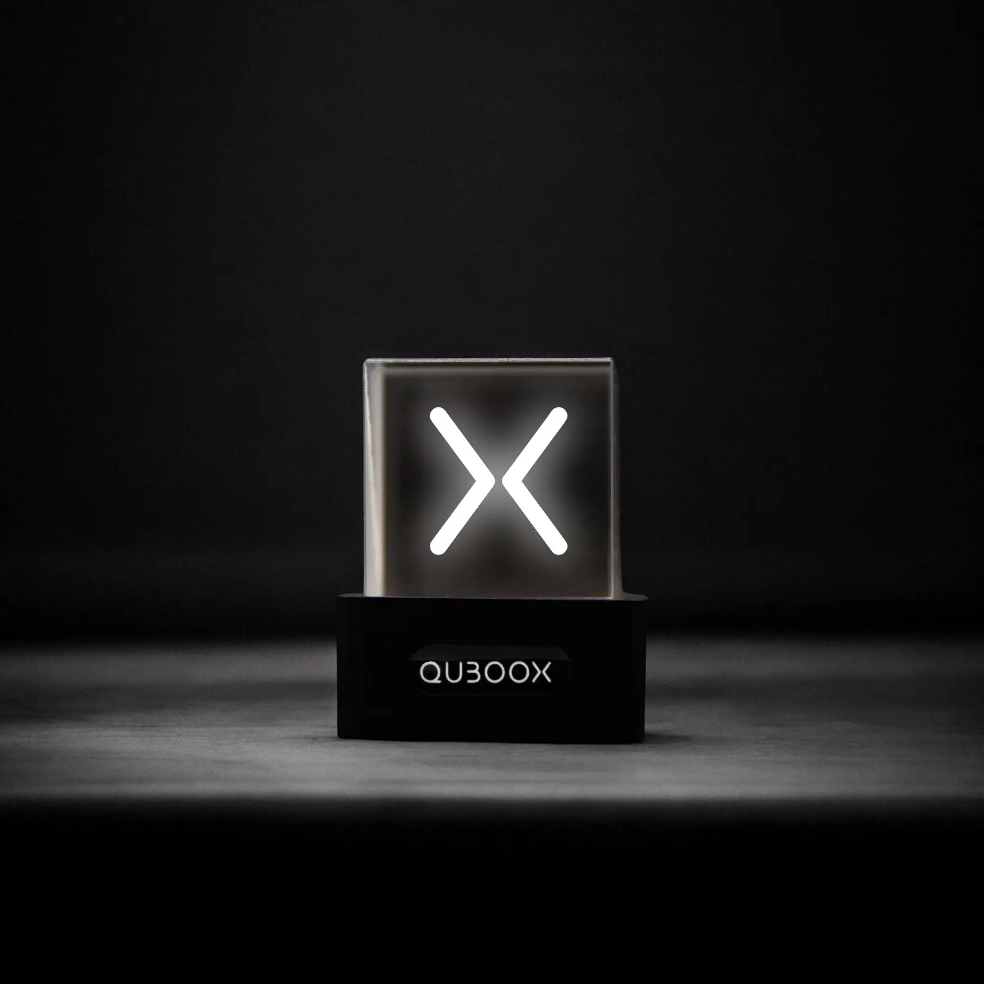 Quboox Cyber Cube - Desktop Accessory - Holographic Decor Piece