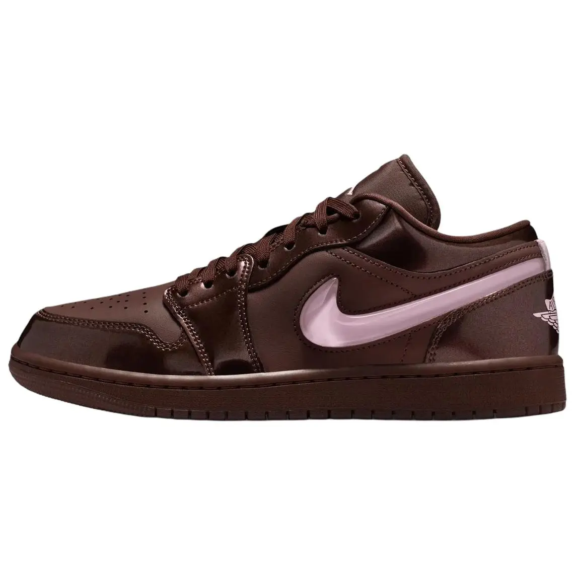 Jordan Air Jordan 1 Low top Vintage Basketball Shoes Unisex Brown