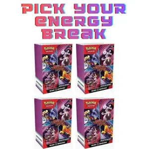 *READ DESCRIPTION* Break 154: HUNT FOR MEWTWO! (4) Destined Rivals Booster Bundle Pick Your Energy Cards Grass Water Fire Electric Fighting Dark Psychic Steel