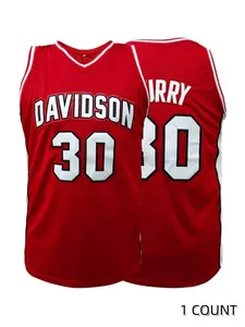 Men's No.30 Letter Embroidery Basketball Jersey, Sports Jersey, Loose Breathable Sleeveless Crew Neck Basketball Vest, Basketball Jerseys for Men