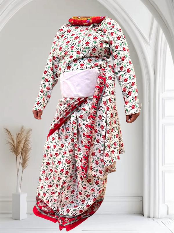 Nepali Gunyo Cholo Traditional Cultural Dress for Women and Girls Perfect for Festivals Special Occasions