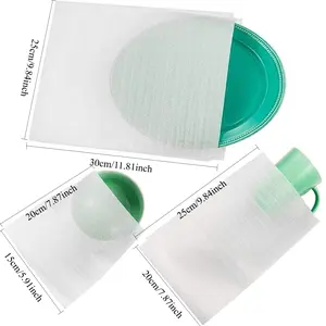 60 Pack Foam Pouches, 3 Sizes Thick Cushion Wrap Pouches Foam Wrap Sheets Packing Pouches Against Chipping & Breakage for Packing, Moving, Shipping, Packaging