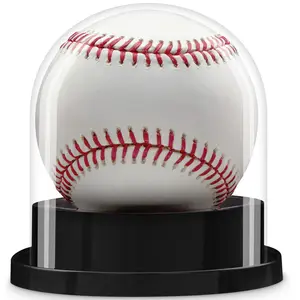 UV Protected Baseball Display Case - Autographed Baseball Holder with 360° Museum Quality View, Fits Standard Baseballs, Personalized Dome Showcase for Memorabilia & Sports Collectibles by Balldome