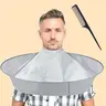 Hair Cloak Cape, Adjustable Haircut Cape Umbrella, Foldable Hairdressing Grooming Umbrella Cape with Comb, for Salon and Home Use, Heatless