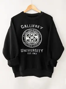 University of Gallifrey hoodie - Fruit of Loom original thermal Hoodie - all sizes! The Time Lord’s Academy Women’s Gallifrey University Time Lord Academy Sweatshirt - Doctor Who Inspired "Time Lord Academy" Graphic, Vintage Collegiate Style for Whovian