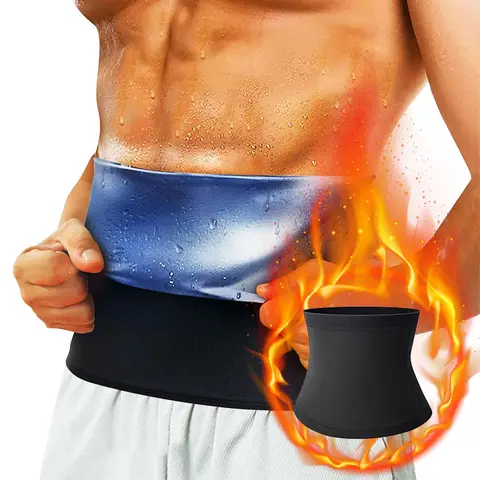 CATTIBOR Unisex Fit High-Stretch Fabric Waist Trainer - Workout Wear with Waist Control, Tummy Support for Running & Gym Fitness, Comfortable Shapewear Accessory with Sauna Effect