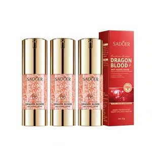 3 Pcs Dragon Blood Cream With Reishi & Seaweed Extract, Lightweight Texture Face Moisturizer For Deep Hydration, Plumps And Softens Skin, Suitable For Daily Skincare Routine
